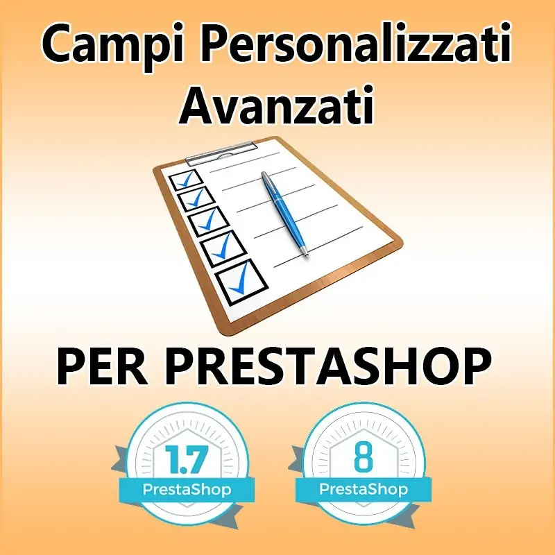 Campi Personalizzati Avanzati per PrestaShop