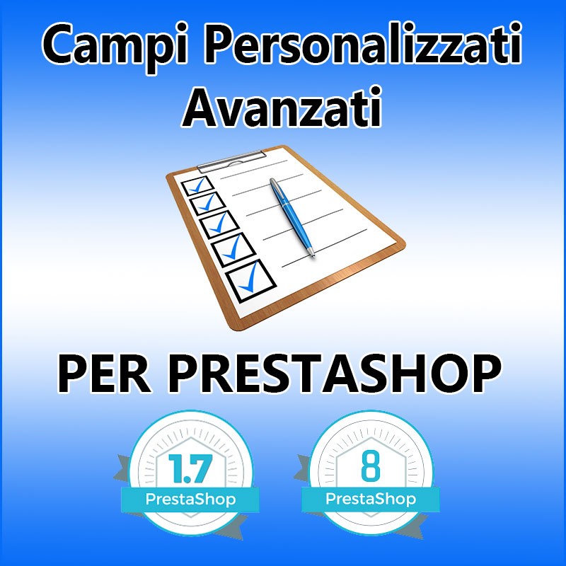 Campi Personalizzati Avanzati per PrestaShop